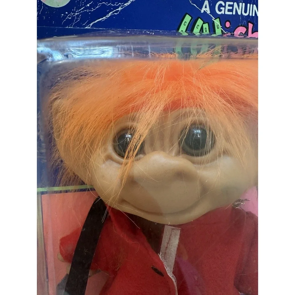 Uneeda Wishnik Good Luck Troll Canadian Mountie 1982 With Tags 8in Vtg rARE New